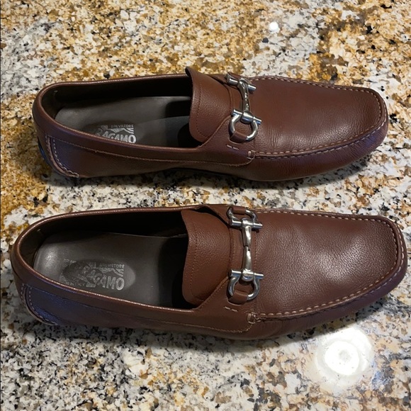 Ferragamo drivers size 14 D, milk chocolate brown main image 11